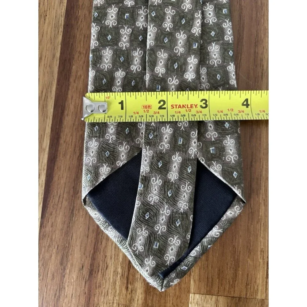 Oscar De La Renta Men's 100% Silk Tie USA MADE Old Money Designer Preppy Classic